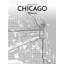 « chicago city map », reproduction d’impression sur affiche en tons-22634047