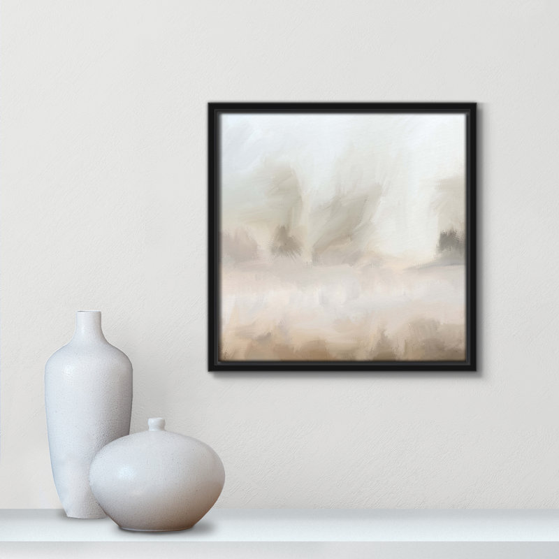 Bushwick Mirage - Toile à cadre flottant, Noir, L 13,5 po x H 13,5 po