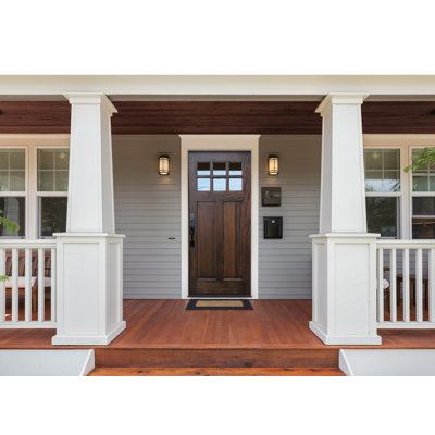 Stained Mahogany Prehung Front Entry Doors