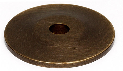 Traditional Metal Knob Backplate, Antique English