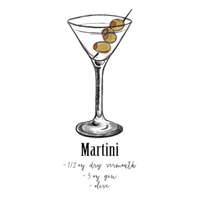 Martini - Wrapped Canvas Print