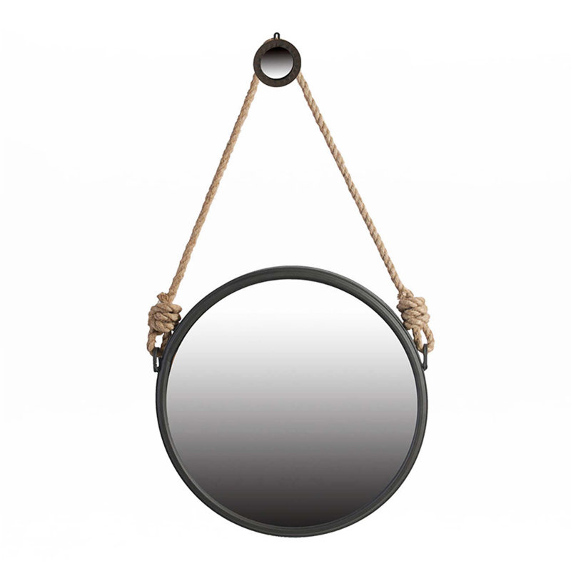 Beau miroir Cleveland avec sangle de corde