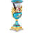 Elegant Porcelain & Bronze Classic Rococo Design Vase with Ornate Handles for Living Spaces