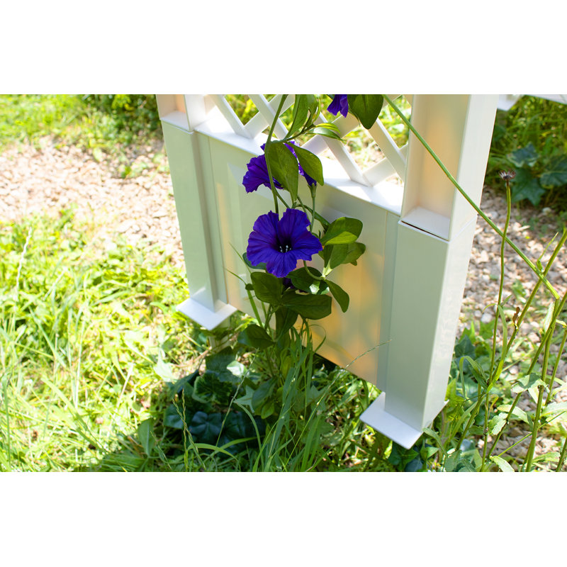 Auburndale 140cm H x 86cm W Plastic Lattice Panel Trellis, White