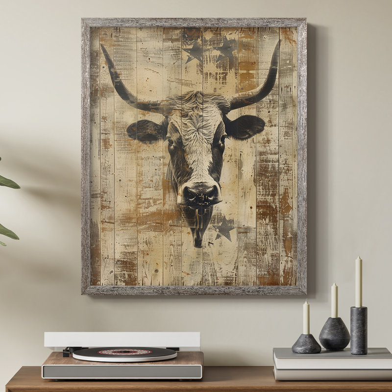 ANIMALS Series DII, reproduction encadrée - bois massif, H 15 po x l 12 po