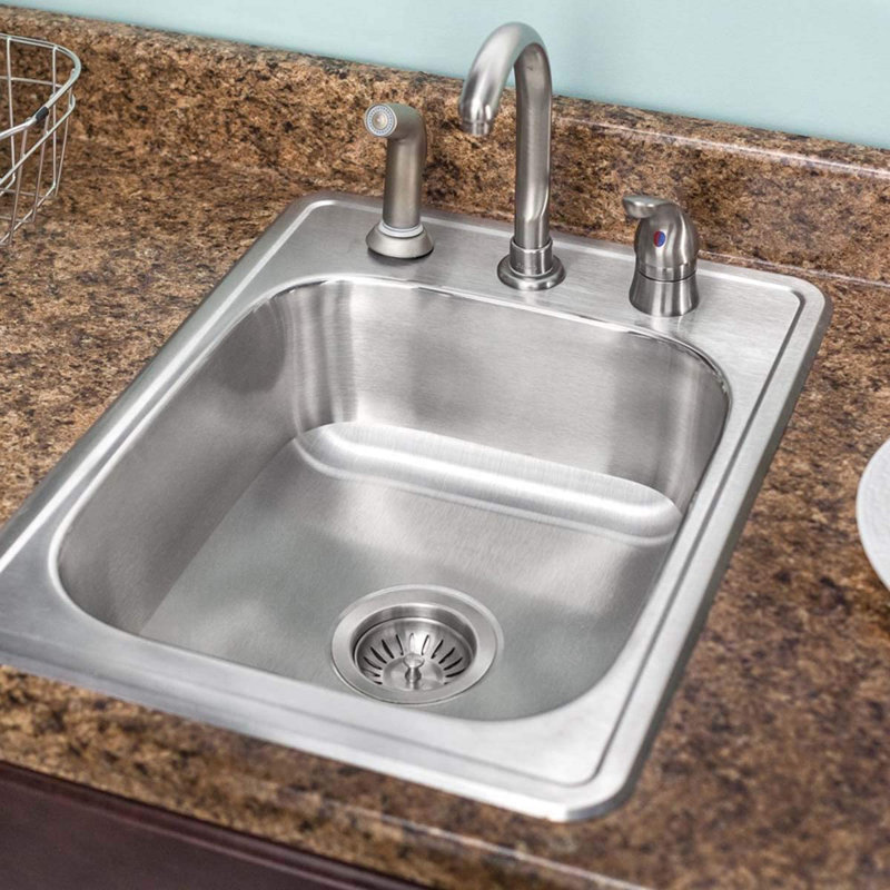 22'' L Single Bowl Stainless Steel Kitchen Sink