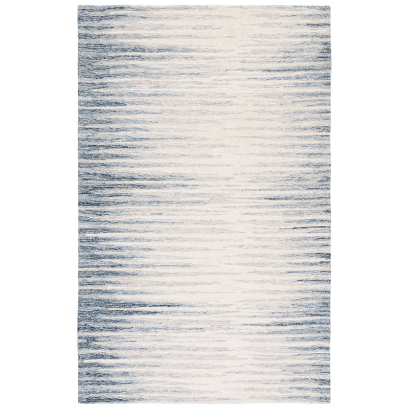 Tapis abstrait en laine touffeté à la main Urja, Rectangle de 5 pi x 8 pi