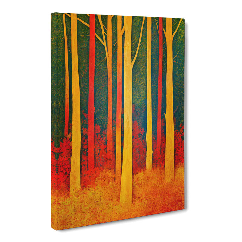 Autumn Forest Abstract Vol.6 - Wrapped Canvas, 76cm H x 50cm W x 3cm D