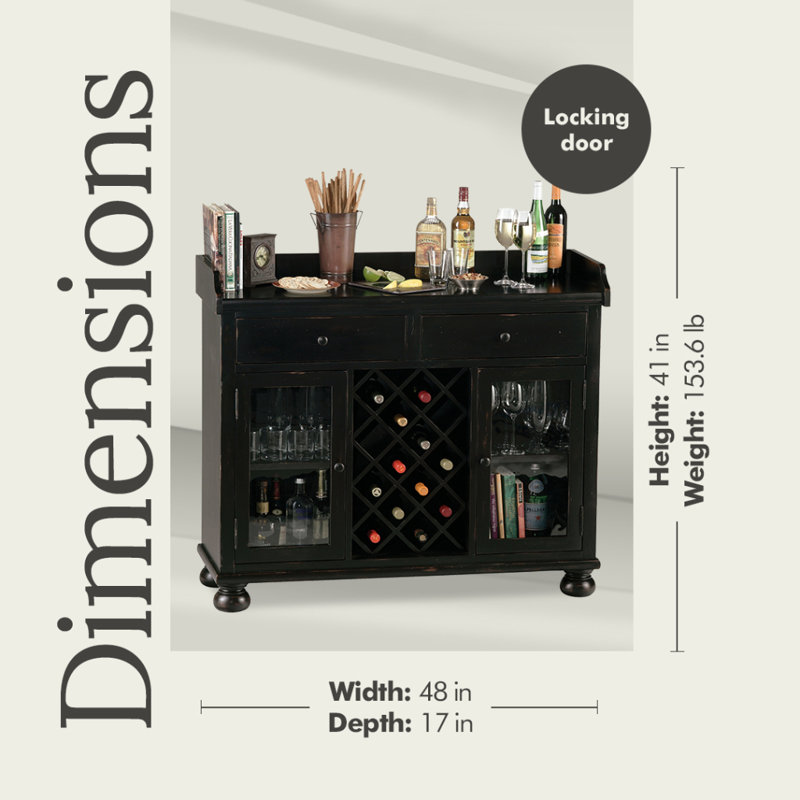 Cabernet Hills Wine and Spirits Console Beverage Server