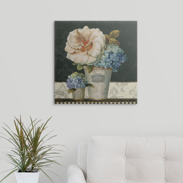 « ii » par lisa audit, impression French Vases, H 35 po x l 35 po x P 1,5 po, Toile