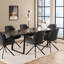 Barayon Marble Top Metal Base Dining Table-1732254212-1732254219