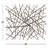 Black Metal Overlapping Lines Geometric Home Wall Decor