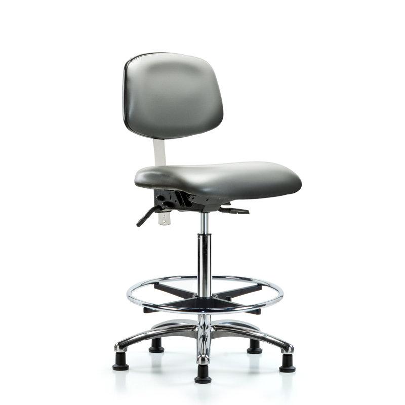 Ewens Vinyl Task Chair, Gray