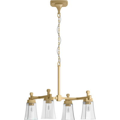 Riff 30.5 in. Four-Light Chandelier