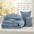 Bedsure Pinch Pleat Comforter Set Boho Bed-in-A-Bag Bedding Set with  Pillowcases for All Season-105529499-105529480