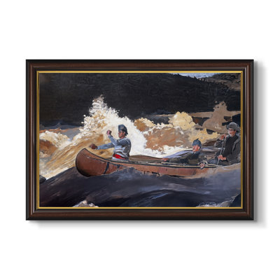 Shoot the Rapids, Saguenay River, 1905-1910 - Winslow Homer - Toile encadrée sur mesure