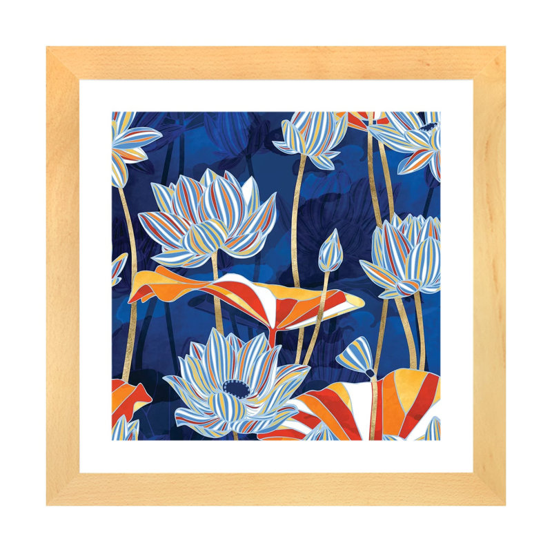 Bold Botanical, Natural Wood Paper, White, 16'' H x 16'' W x 1'' D