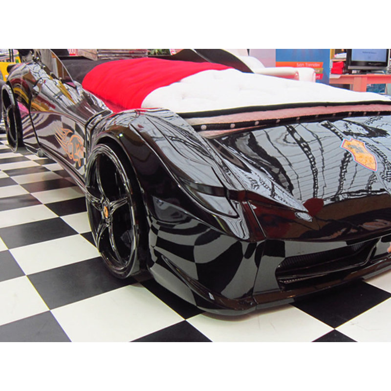 Kids Furniture Store Spyder Twin Race Car Bed With LED Lights