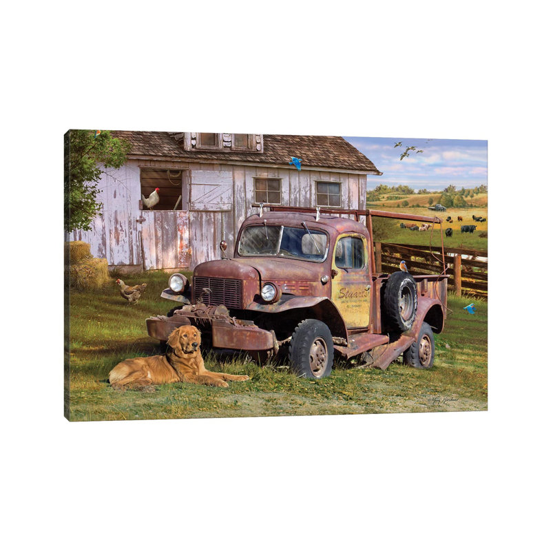 «Stuart's Vintage Truck» par Greg and Company - photographie sur toile tendue, H 8 po x l 12 po x P 0,75 po