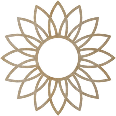 Daisy Wood Fretwork Pierced Ceiling Medallion