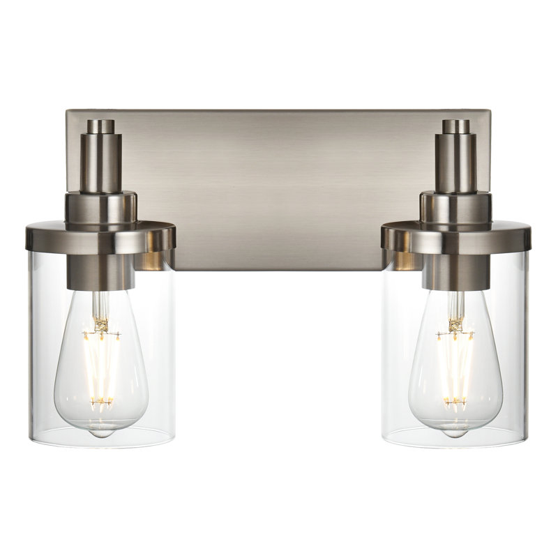 Éclairage pour meuble-lavabo à intensité variable Abbotsbury, 2, Nickel brossé
