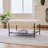 30.7"Wide Upholstered Ottoman Coffee Table Foot Rest With  Metal Legs (Only Including Ottoman)-411968024