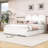 Giavana Queen-Sized Bed with Headboard, Built-in Storage, and Pull-Out Twin XL Trundle-822844773