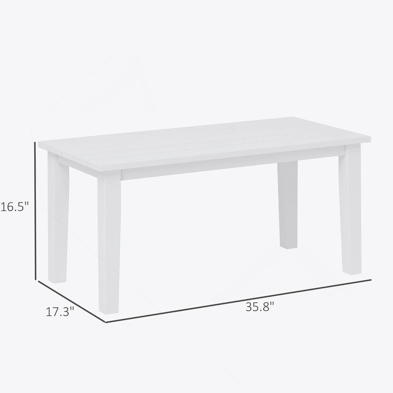 Table d'extérieur, table basse d'extérieur, Blanc