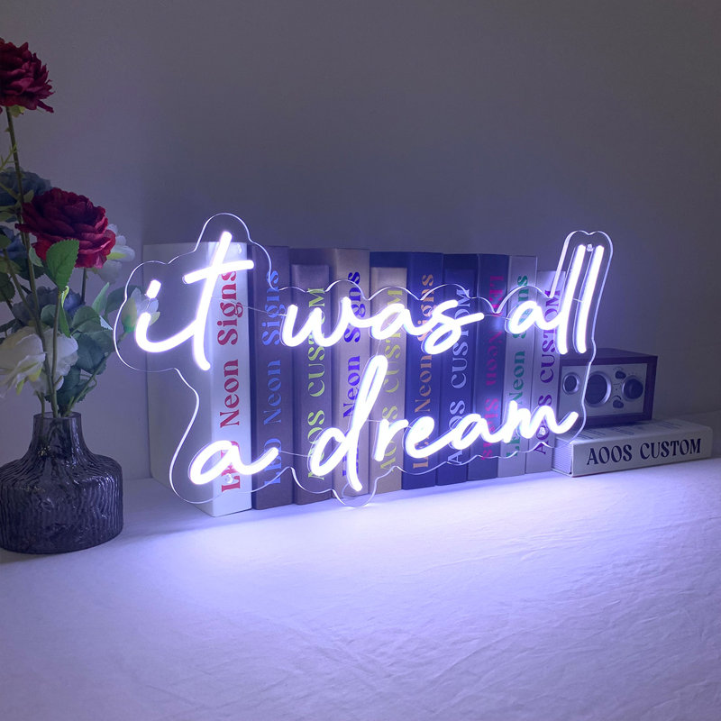 Farasiko It Was All A Dream 24" LED Neon Sign