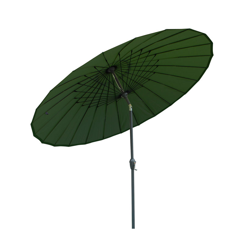 300cm Market Parasol, Forest Green, Grey