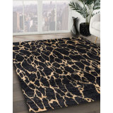 100% Machine Washable Abstract Area Rug