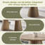 Wooden Dining Table, Flexible And Extendable, Multi-Functional And Space-Saving, Fashionable Oval Design And Slatted Table Legs