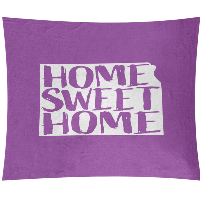 Tapisserie murale kansas doux pour la maison, H 27,5 po x l 37,5 po, Violet