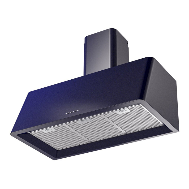 Hotte murale 36 pouces avec 600 PCM ILVE Nostalgie II Series, Blue, 36"