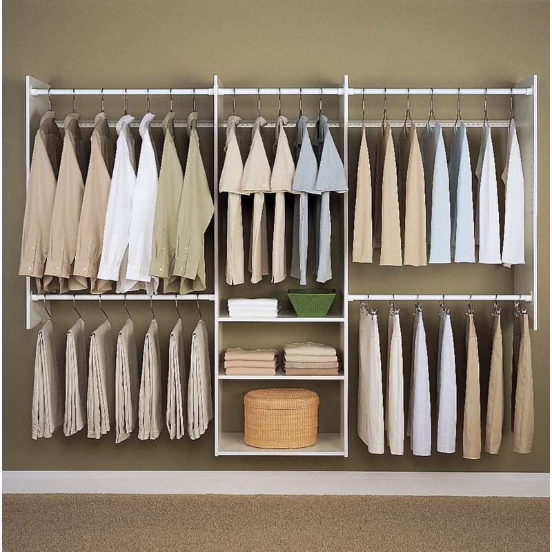 Grid 48'' - 96'' Closet System, White