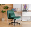 Chaise de bureau Criss Cross sans accoudoirs avec roulettes pour le bureau personnel, la méditation et le maquillage.-2037935366-2037935361
