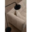 Canapé d'angle luxueux, tissu beige, 118 x 59 x 28,3 pouces | Structure en bois de hêtre et en bois aggloméré, 100% polyester, 28 couches de mousse pour plus de confort | Coussins fixes, nettoyables à sec, parfaits pour les salons et les espaces familiaux-90667798-90667796