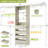 72-204 Inches Closet System With 10 Drawers And 10 Clothes Garment Racks-757619102