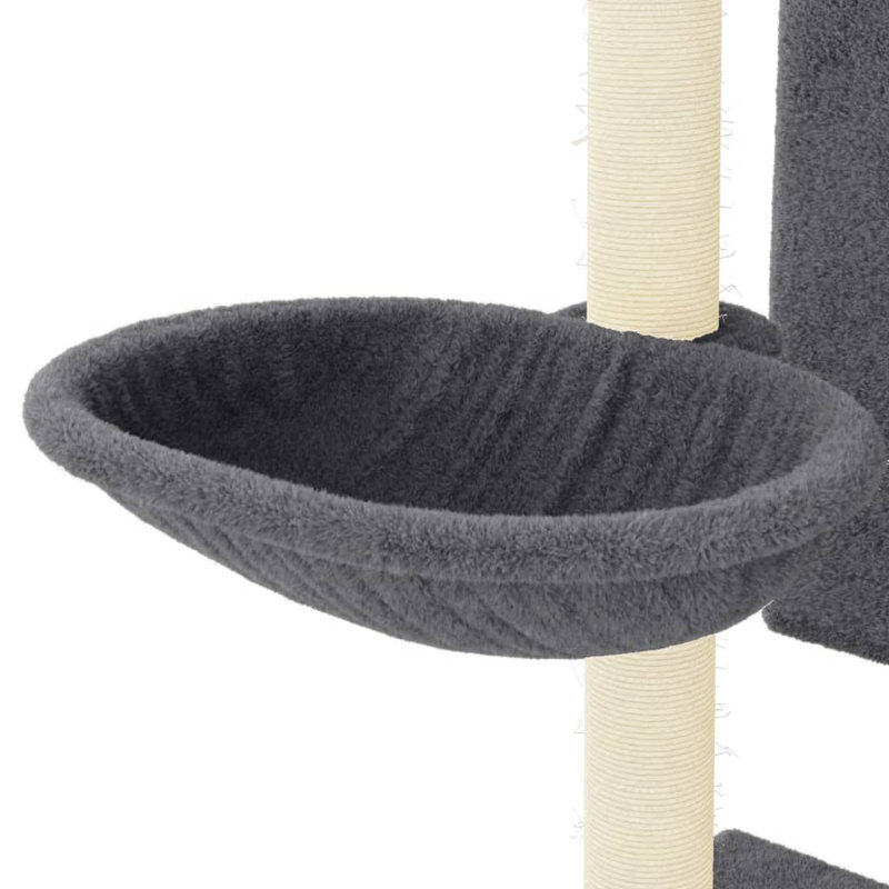 130.5cm H Cat Tree, Dark Grey