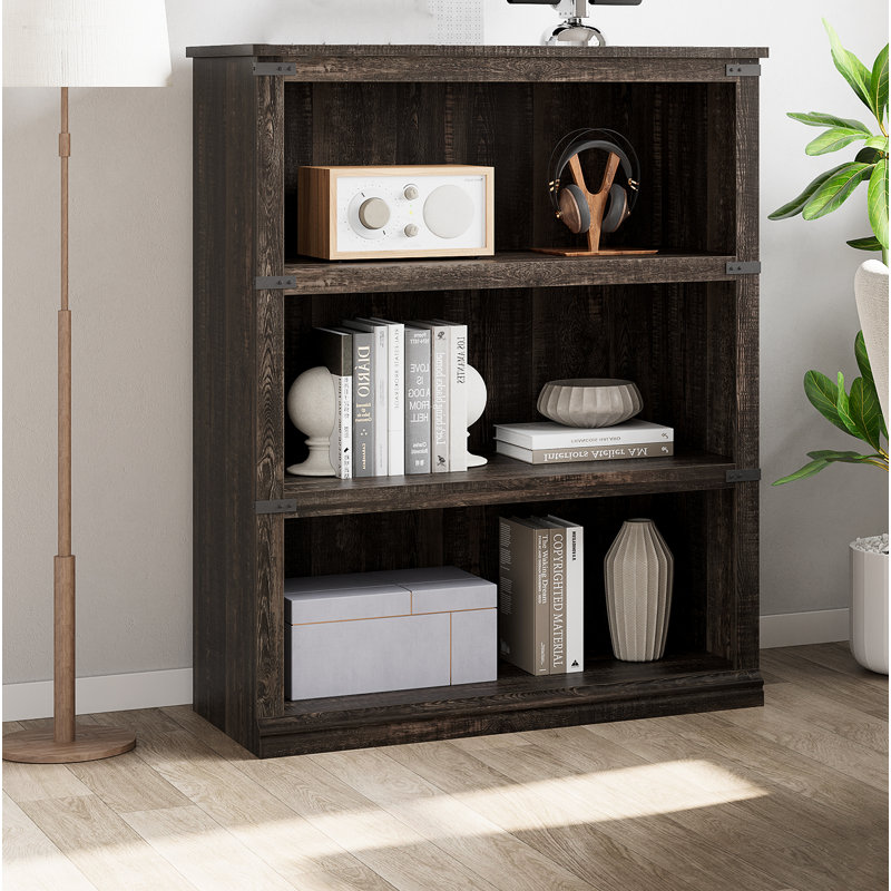 Bookcase, (3 Shelves) 101.3 cm H × 79.8 cm W × 31 cm D, Oak