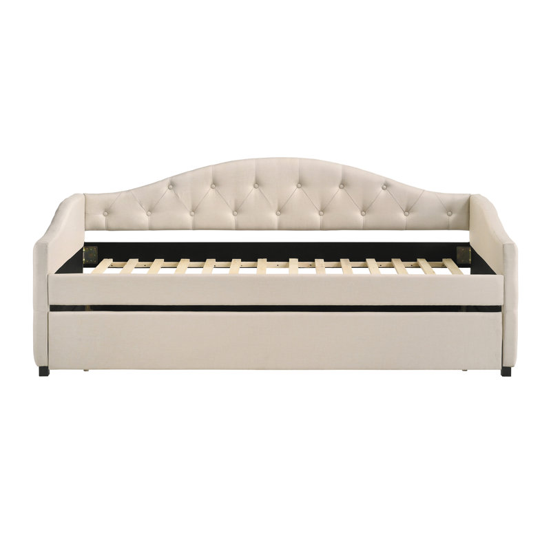 Lit de jour simple avec couchette Madeira, Taupe
