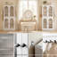 Armoire de rangement à chaussures à 2 niveaux à 2 niveaux avec tablettes réglables pour vestibule, garde-robe et rangement