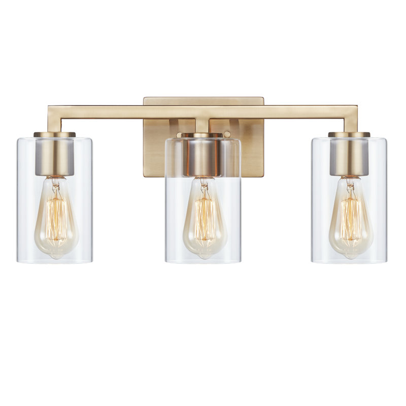 Latana Dimmable Vanity Light, 3, Antique Brass