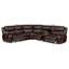 Trayvis Upholstered Power Reclining Sectional Sofa Brown-98417992