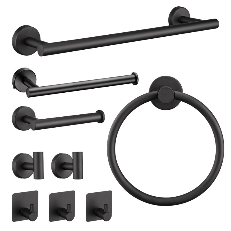 Bathroom Hardware Accessories Set Towel Bar Set Wall Mounted