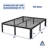 Tykesha 12" Heavy Duty Bed Frame No Box Spring Needed, Metal Platform Bed Frame with Round Corners-534235648