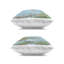 Ensemble de coussins décoratifs imprimés nautiques 2 pièces Nautic Sandpipers with Distant, design par Sally Swatland