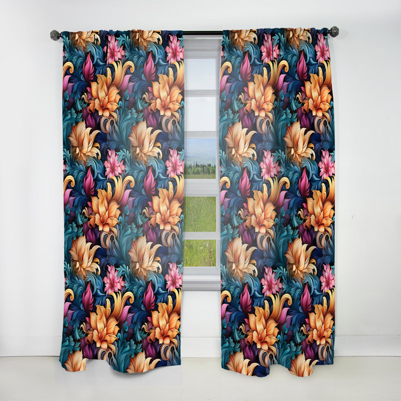 Mystic Reverie - motif cachemire II, L 52 po x L 90 po