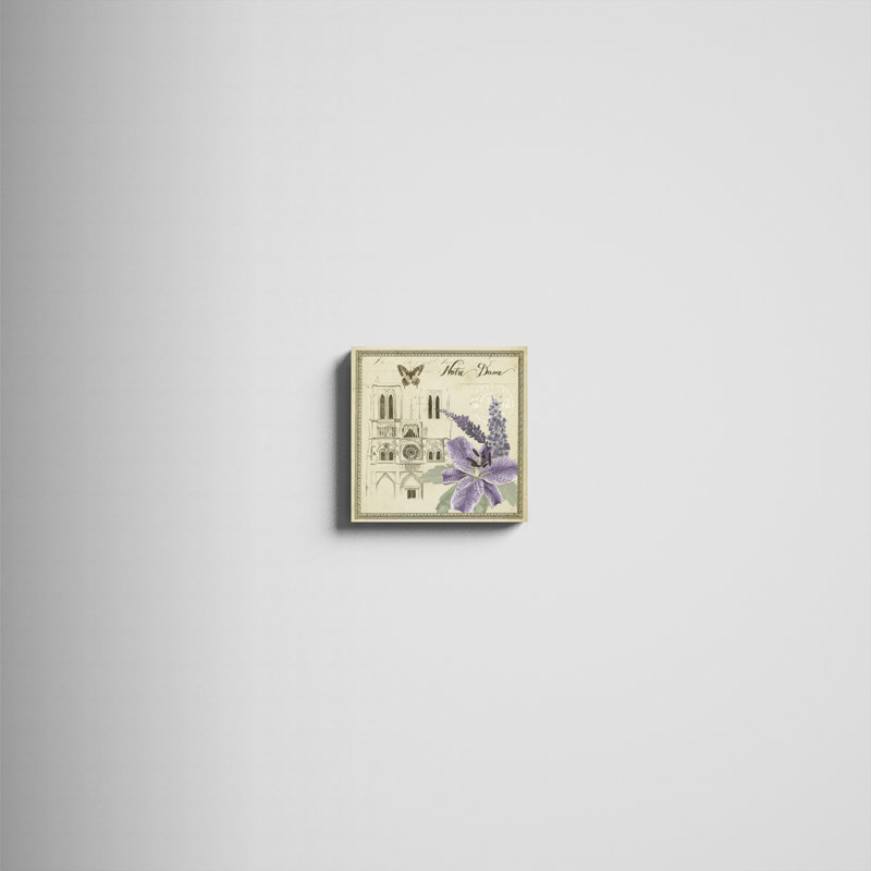 «Paris Ephemera V», peinture sur toile, H 12 po x l 12 po