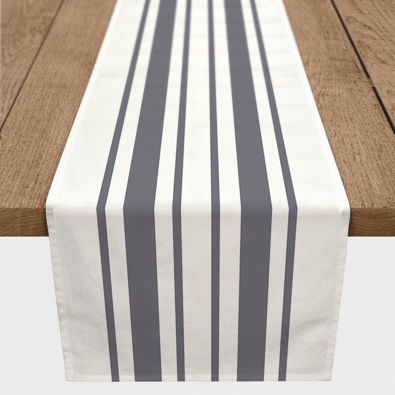 Chemin de table Perouge, 72 po x 16 po, Gris foncé